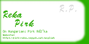 reka pirk business card